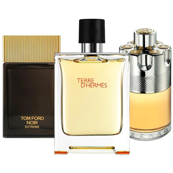 PACK 3 PROFUMI: TERRE D'HERMÈS, AZZARO WANTED, TOM FORD NOIR EXTREME 100ML