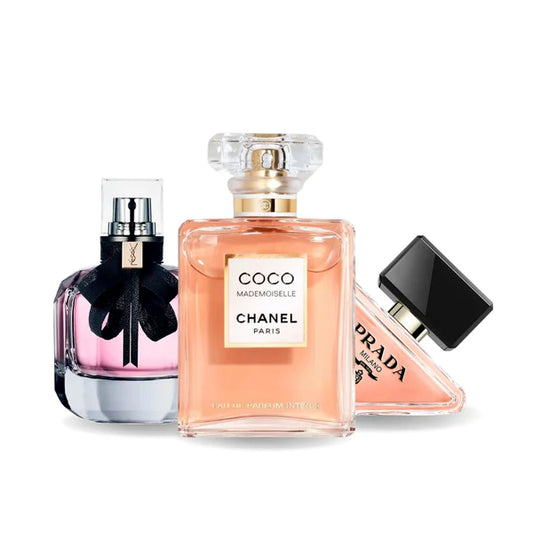 PACK 3 PROFUMI: PRADA PRADA PARADOXE, COCO MADEMOISELLE, MON PARIS 100ML