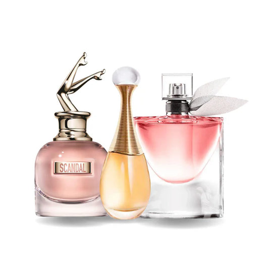 PACK 3 PROFUMI: SCANDAL, J'ADORE, LA VIE EST BELLE 100ML 