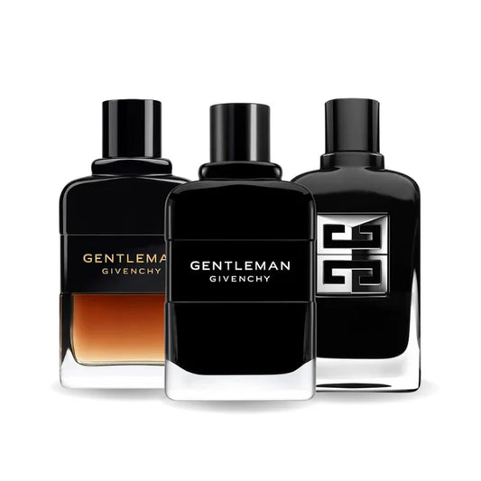 CONFEZIONE DA 3 PROFUMI: GENTLEMAN, GENTLEMAN RÉSERVE, GENTLEMAN SOCIETY – 100ML
