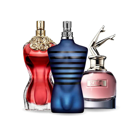 CONFEZIONE DA 3 PROFUMI: LA BELLE, ULTRA MALE, GAULTIER SCANDAL – 100ML