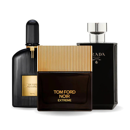 CONFEZIONE DA 3 PROFUMI: BLACK ORCHID, NOIR EXTREME, PRADA INTENSE 100 ML